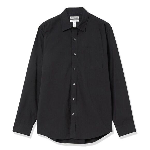 Amazon Essentials Men's Regular-Fit Long-Sleeve Casual Poplin Shirt Amazon's‎ - Picture 7 of 8